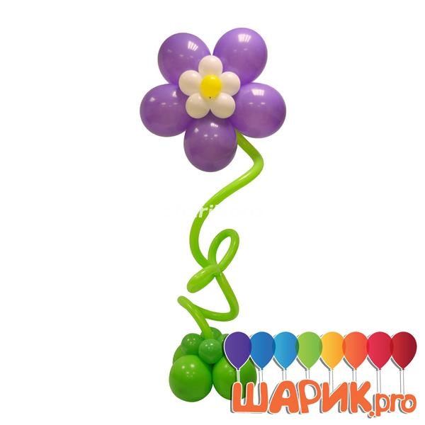 Фигура из шаров Девочка с цветами №2 в Москве по цене | Glordecor✔